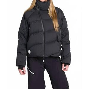NEW SENIQ powder puff down jacket in after dark